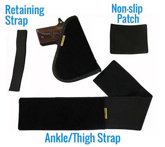 Details about   Tagua by Remora Ambidextrous Ankle Holster 3 Sizes to Choose From! 